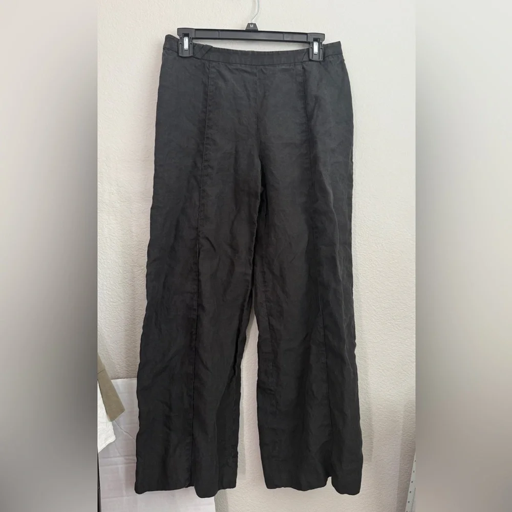 Georgio Armani Black 100% Linen Pants - Picture 3 of 10